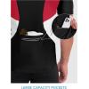 imageLittle Donkey Andy Mens Half Zip Breathable Cycling Vests Reflective Sleeveless Jerseys Lightweight Bicycle RunningShort Sleeveblack