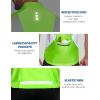 imageLittle Donkey Andy Mens Half Zip Breathable Cycling Vests Reflective Sleeveless Jerseys Lightweight Bicycle RunningShort Sleevefluorescent Yellow