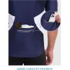 imageLittle Donkey Andy Mens Half Zip Breathable Cycling Vests Reflective Sleeveless Jerseys Lightweight Bicycle RunningShort Sleeveroyal Blue