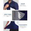imageLittle Donkey Andy Mens Half Zip Breathable Cycling Vests Reflective Sleeveless Jerseys Lightweight Bicycle RunningShort Sleeveroyal Blue