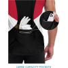 imageLittle Donkey Andy Mens Half Zip Breathable Cycling Vests Reflective Sleeveless Jerseys Lightweight Bicycle RunningSleevelessblack