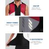 imageLittle Donkey Andy Mens Half Zip Breathable Cycling Vests Reflective Sleeveless Jerseys Lightweight Bicycle RunningSleevelessblack