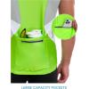 imageLittle Donkey Andy Mens Half Zip Breathable Cycling Vests Reflective Sleeveless Jerseys Lightweight Bicycle RunningSleevelessfluorescent Yellow