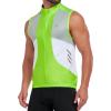 imageLittle Donkey Andy Mens Half Zip Breathable Cycling Vests Reflective Sleeveless Jerseys Lightweight Bicycle RunningSleevelessfluorescent Yellow