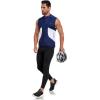 imageLittle Donkey Andy Mens Half Zip Breathable Cycling Vests Reflective Sleeveless Jerseys Lightweight Bicycle RunningSleevelessroyal Blue