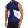 imageLittle Donkey Andy Mens Half Zip Breathable Cycling Vests Reflective Sleeveless Jerseys Lightweight Bicycle RunningSleevelessroyal Blue
