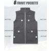 imageLittle Donkey Andy Mens Lightweight Quick Dry Vest Windproof Sleeveless Jacket with 12 Pockets for Fishing TravelDark Grey