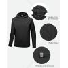 imageLittle Donkey Andy Mens Quick Dry UPF Hoodie Shirt Long Sleeve Breathable UV Protection for Fishing HikingBlack
