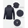imageLittle Donkey Andy Mens Quick Dry UPF Hoodie Shirt Long Sleeve Breathable UV Protection for Fishing HikingDeep Gray