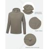 imageLittle Donkey Andy Mens Quick Dry UPF Hoodie Shirt Long Sleeve Breathable UV Protection for Fishing HikingDeep Khaki