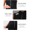 imageLittle Donkey Andy Womens Breathable Cycling Vests full Zip Reflective Sleeveless Jerseys Running Biking Shirts 4 PocketsBlack