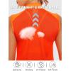 imageLittle Donkey Andy Womens Breathable Cycling Vests full Zip Reflective Sleeveless Jerseys Running Biking Shirts 4 PocketsFluorescent Orange