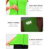 imageLittle Donkey Andy Womens Breathable Cycling Vests full Zip Reflective Sleeveless Jerseys Running Biking Shirts 4 PocketsFluorescent Yellow
