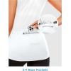imageLittle Donkey Andy Womens Breathable Cycling Vests full Zip Reflective Sleeveless Jerseys Running Biking Shirts 4 PocketsWhite