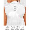 imageLittle Donkey Andy Womens Breathable Cycling Vests full Zip Reflective Sleeveless Jerseys Running Biking Shirts 4 PocketsWhite