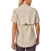 imageLittle Donkey Andy Womens Lightweight UPF 50 Short Sleeve Shirt Breathable Fishing Hiking Shirt AirHoles TechLight Khaki Heathershort