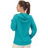 imageLittle Donkey Andy Womens Sun Protection Hoodie Jackets Long Sleeve UPF50 Shirts Hiking Travel Camp Air Holes Full ZipBlue