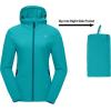 imageLittle Donkey Andy Womens Sun Protection Hoodie Jackets Long Sleeve UPF50 Shirts Hiking Travel Camp Air Holes Full ZipBlue