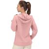 imageLittle Donkey Andy Womens Sun Protection Hoodie Jackets Long Sleeve UPF50 Shirts Hiking Travel Camp Air Holes Full ZipCoral Pink