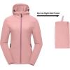 imageLittle Donkey Andy Womens Sun Protection Hoodie Jackets Long Sleeve UPF50 Shirts Hiking Travel Camp Air Holes Full ZipCoral Pink