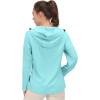 imageLittle Donkey Andy Womens Sun Protection Hoodie Jackets Long Sleeve UPF50 Shirts Hiking Travel Camp Air Holes Full ZipIsland Paradise