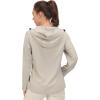 imageLittle Donkey Andy Womens Sun Protection Hoodie Jackets Long Sleeve UPF50 Shirts Hiking Travel Camp Air Holes Full ZipKhaki