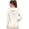 imageLittle Donkey Andy Womens Sun Protection Hoodie Jackets Long Sleeve UPF50 Shirts Hiking Travel Camp Air Holes Full ZipMarshmallow