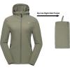 imageLittle Donkey Andy Womens Sun Protection Hoodie Jackets Long Sleeve UPF50 Shirts Hiking Travel Camp Air Holes Full ZipSage