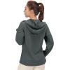 imageLittle Donkey Andy Womens Sun Protection Hoodie Jackets Long Sleeve UPF50 Shirts Hiking Travel Camp Air Holes Full ZipSteel Grey