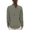 imageLittle Donkey Andy Womens UV Protection Shirt UPF 50 Breathable Long Sleeve Fishing Shirt AirHoles TechSage Heather