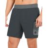 imageLittle Donkey Andy Mens 7quot Running Shorts with Liner Quick Dry Stretch Athletic Workout Shorts with Zipper PocketsCarbon Heathera1