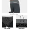 imageLittle Donkey Andy Mens 7quot Running Shorts with Liner Quick Dry Stretch Athletic Workout Shorts with Zipper PocketsCarbonBlack Heathera1