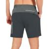 imageLittle Donkey Andy Mens 7quot Running Shorts with Liner Quick Dry Stretch Athletic Workout Shorts with Zipper PocketsCarbonBlack Heathera1