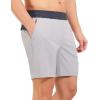 imageLittle Donkey Andy Mens 7quot Running Shorts with Liner Quick Dry Stretch Athletic Workout Shorts with Zipper PocketsGrayGray Heathera1