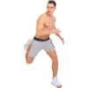 imageLittle Donkey Andy Mens 7quot Running Shorts with Liner Quick Dry Stretch Athletic Workout Shorts with Zipper PocketsGrayGray Heathera1