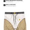 imageLittle Donkey Andy Mens Athletic Running Shorts Lightweight QuickDry Breathable Gym Shorts with Mesh Liner3khaki