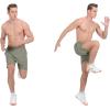 imageLittle Donkey Andy Mens Athletic Running Shorts Lightweight QuickDry Breathable Gym Shorts with Mesh Liner4sage