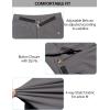 imageLittle Donkey Andy Mens Hiking Cargo Shorts with Belt Lightweight Quick Dry Bermuda ShortsGray