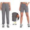 imageLittle Donkey Andy Womens Hiking Zip Off Pants Quick Dry Convertible Shorts UPF 50 Lightweight Outdoor Fishing Safari PantsYsteel Grey