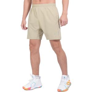 imageLittle Donkey Andy Mens Athletic Running Shorts Lightweight QuickDry Breathable Gym Shorts with Mesh Liner3khaki