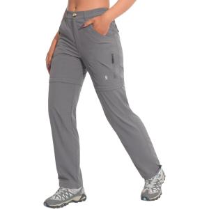imageLittle Donkey Andy Womens Hiking Zip Off Pants Quick Dry Convertible Shorts UPF 50 Lightweight Outdoor Fishing Safari PantsYsteel Grey