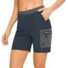 imageLittle Donkey Andy Womens 7quot Running Shorts with Liner Quick Dry Stretch Athletic Workout Shorts with Zipper PocketsCarbon Heathera1