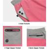 imageLittle Donkey Andy Womens 7quot Running Shorts with Liner Quick Dry Stretch Athletic Workout Shorts with Zipper PocketsPink Heathera1