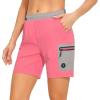 imageLittle Donkey Andy Womens 7quot Running Shorts with Liner Quick Dry Stretch Athletic Workout Shorts with Zipper PocketsPink Heathera1