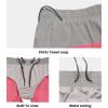 imageLittle Donkey Andy Womens 7quot Running Shorts with Liner Quick Dry Stretch Athletic Workout Shorts with Zipper PocketsPink Heathera1