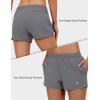 imageLittle Donkey Andy Womens Running ShortsQuick Dry Athletic Shorts Workout Sport Gym Shorts with PocketsUpgraded Grey