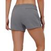 imageLittle Donkey Andy Womens Running ShortsQuick Dry Athletic Shorts Workout Sport Gym Shorts with PocketsUpgraded Grey