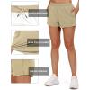 imageLittle Donkey Andy Womens Running ShortsQuick Dry Athletic Shorts Workout Sport Gym Shorts with PocketsUpgraded Khaki