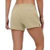 imageLittle Donkey Andy Womens Running ShortsQuick Dry Athletic Shorts Workout Sport Gym Shorts with PocketsUpgraded Khaki