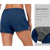 imageLittle Donkey Andy Womens Running ShortsQuick Dry Athletic Shorts Workout Sport Gym Shorts with PocketsUpgraded Vallarta Blue